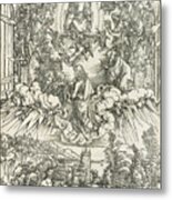 Albrecht Durer Saint John Before God And The Elders, From The Apocalypse Metal Print