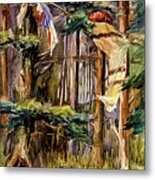 Alert Bay Mortuary Boxes By Emily Carr 1908 Metal Print