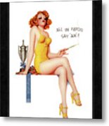 All In Favor Say Ah By Enoch Bolles Vintage Illustration Xzendor7 Art Reproductions Metal Print