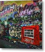 Alley Graffiti Metal Print
