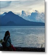 Almost Night On Lake Atitlan, Guatemala Metal Print