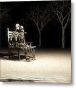 Alone In The Park Metal Print