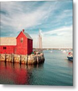 American Fishing Shack Metal Print