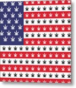 American Flag Weed Cannabis Marijuana 420 Stoner Gift Color Metal Print
