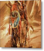 American Indians By Gullgee Metal Print