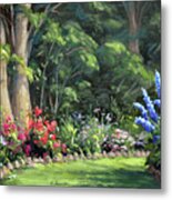America's Garden, The Red,white And Blue Metal Print