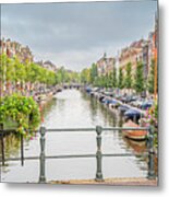 Amsterdam Canal Metal Print