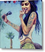 Amy Winehouse Coachella Festival, 2017 Metal Print