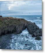 An Arch At Otter Point Metal Print