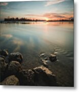 An Early Spring Sunset Metal Print