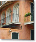 An Impression Of A French Quarter Home Metal Print