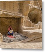 An Old Bedouin In Wadi Rum, Jordan Metal Print