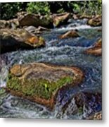 And The River Flows On Metal Print
