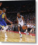 Andrew Wiggins And Kevin Durant Metal Print