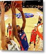 Anthony Davis And Andre Drummond Metal Print