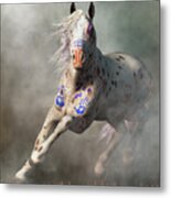 Appaloosa Warrior Horse Metal Print
