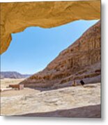 Natural Arch In Wadi Rum, Jordan Metal Print