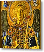Medieval Byzantine Golden Archangel Saint Michael 10th Century Ad Metal Print