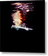 Artist Magically Floating With Her Flute 57 Metal Print