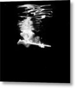 Artist Magically Floating With Her Flute 58 Metal Print