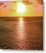 Aruba Sunset Metal Print