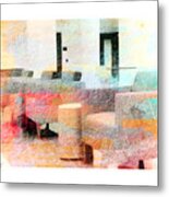 Atrium In Abstract Metal Print