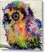 Atticus The Owl Metal Print