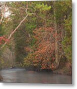 Autumn Colors On The Wading River Metal Print