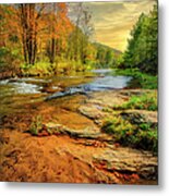 Autumn On Elk River Metal Print