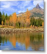 Autumn On The Clarks Fork Metal Print