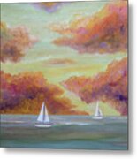 Autumn Sailing Metal Print