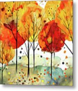 Autumn Trees Metal Print