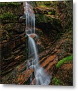 Avalanche Falls At Franconia Notch State Park Metal Print