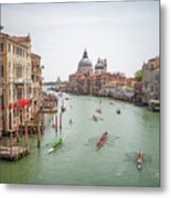 B0006871 - Regatta On The Gran Canal, Venice Metal Print