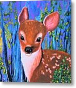 Baby Deer Metal Print