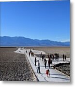 Badwater Basin Panorama Metal Print