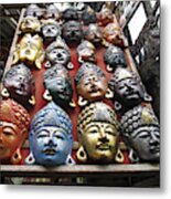 Balinese Masks Metal Print