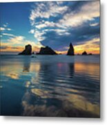 Bandon Beach Blues Metal Print