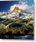 Banner Peak And Thousand Island Lake, Ansel Adams Wilderness, California Metal Print