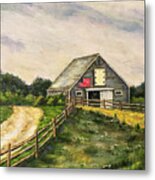 Barn On Marthas Vineyard Metal Print