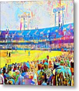 Baseball The All American Pastime In Contemporary Vibrant Color Motif 20200428 Metal Print