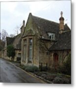 Bay Windows In The Cotswolds Metal Print