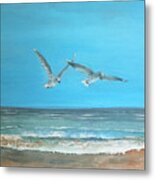 Beach Buddies Metal Print