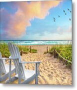 Beach Glow Metal Print