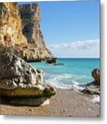Beach, Sun And Mediterranean Sea - Cala Moraig 2 Metal Print