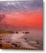 Beach Sunset Metal Print