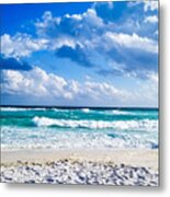 Beach Waves, Opal Beach, Pensacola Beach, Florida Metal Print