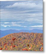 Beautiful Colors On Top Of A Mountain Metal Print
