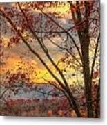 Beautiful Sunset Over The Smoky Mountains Metal Print