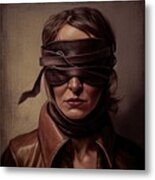 Beauty In Leather No.7 Metal Print